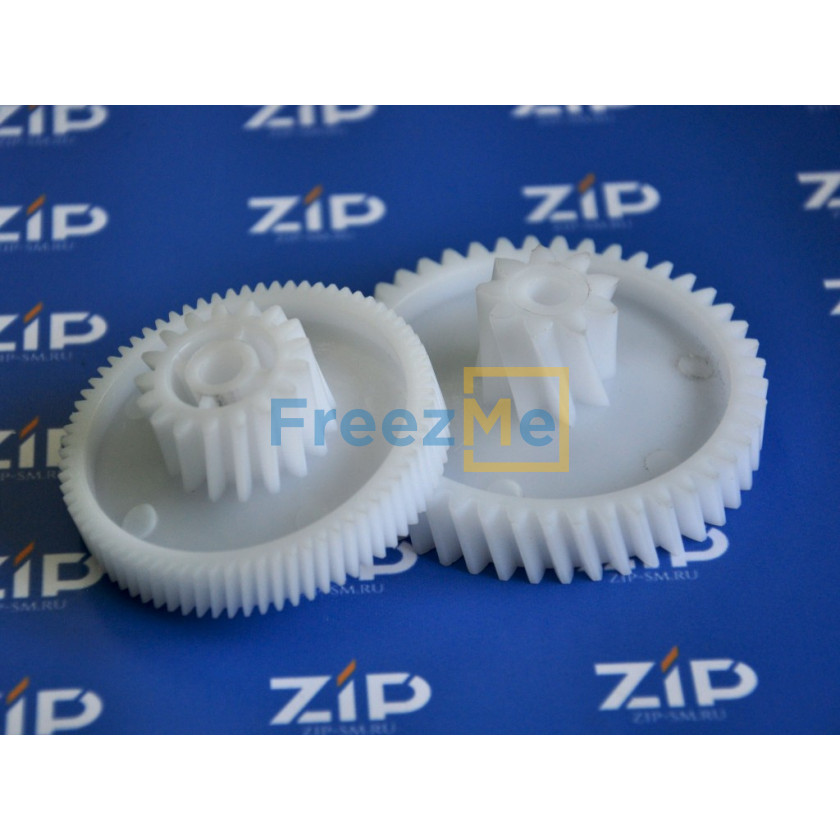 Блок шестеренок GORENJE, 2 шт средняя + малая, D=72/22 H=31/13 d=7mm, D=62/28 H=24/11 d=7mm