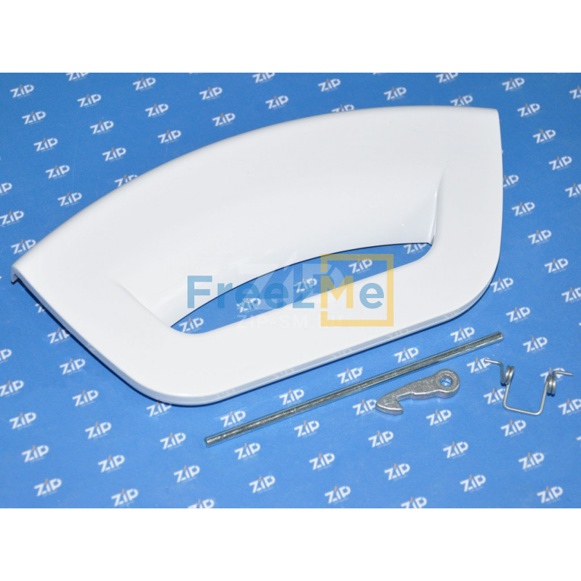 Ручка люка стиральной машины INDESIT, ARISTON (серия GLOB, белая), зам. C00285747