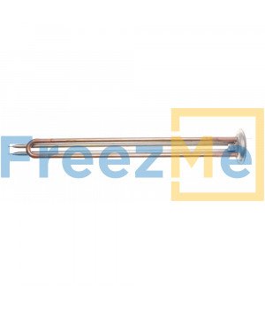 ТЭН RF64, 1,5 кВт, L 365мм, медь, O64, клеммы под разъем, 220В, 2 трубки термостата и терморегулятор (390мм, нерж), М6 под анод, для водонагревателей Lemax, Oasis