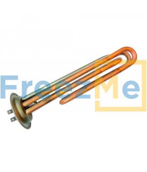 ТЭН RF64, 2,5 кВт (1,0+1,5), L 200мм, медь, O64, клеммы под разъем, 220В, 2 трубки термостата и термозащиты (нерж), для водонагревателей