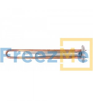 ТЭН RF64, 1,3 кВт, L 300мм, медь, O64, клеммы под разъем, 220В, 2 трубки термостата (210мм, нерж) и термозащиты (160мм, нерж), М4 под анод, для плоского водонагревателя